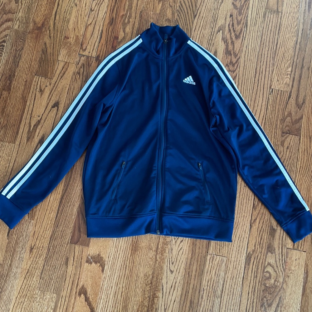 Boys zip up adidas sweatshirt